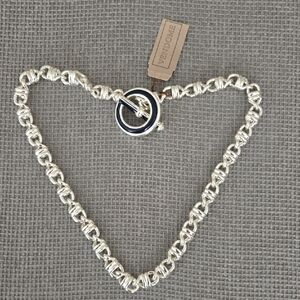 Vendome Vintage Silver Tone Necklace New Old Stock with Original Tag 17 inches